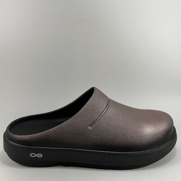 Oofos Ooclog Clog Comfort Recovery Mule Womens Size 12 Pink Sparkly Slip On - Picture 1 of 9